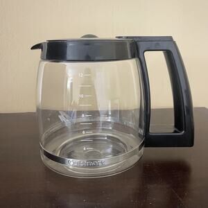 Original Cuisinart 12 Cup Glass Coffee Carafe with Black Lid